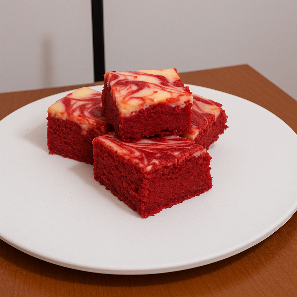 Foto brownie de red velvet